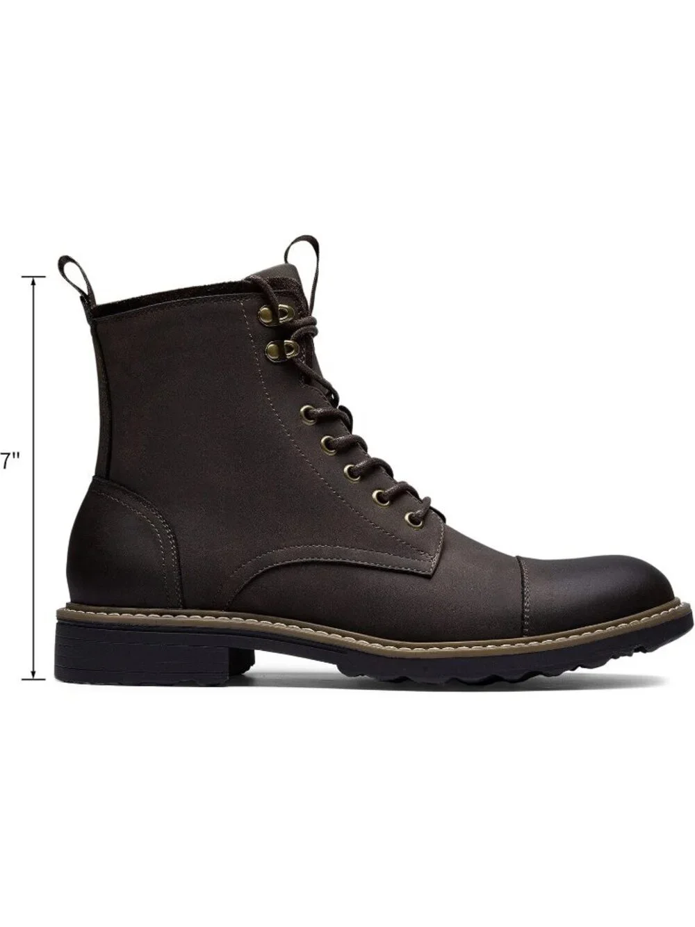 Men's Brown Casual Chukka Boots Motorcycle Wear